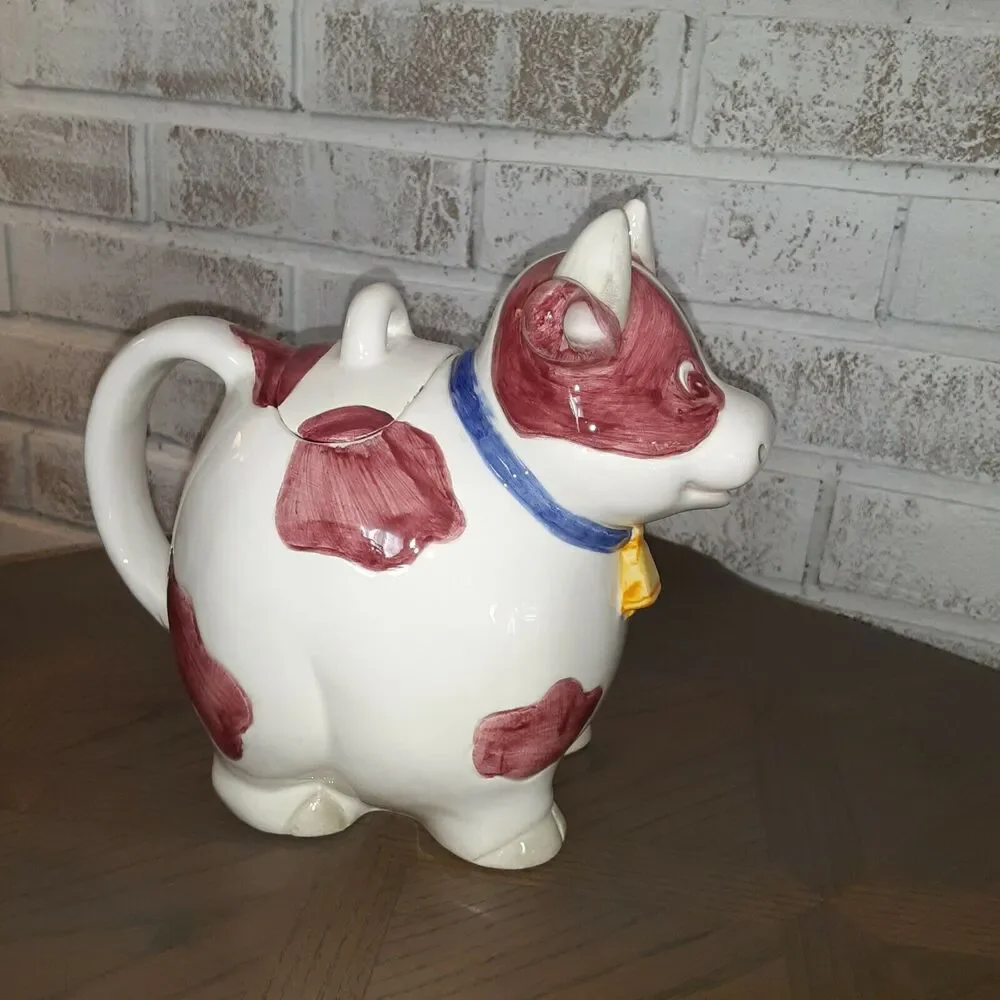 Unique Cow Pitcher, Creamer, Au Jus Country Farmhouse